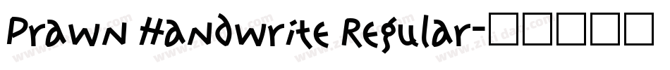 Prawn Handwrite Regular字体转换